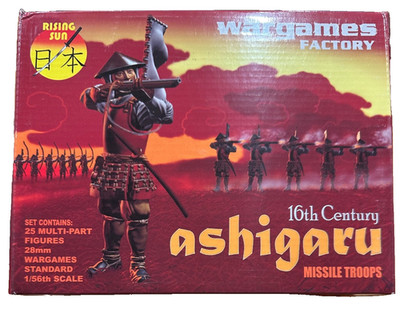 WARGAMES FACTORY 28MM HARTPLASTIK FIGUREN 16. JAHRHUNDERT ASHIGARU MISSILE TROOPS