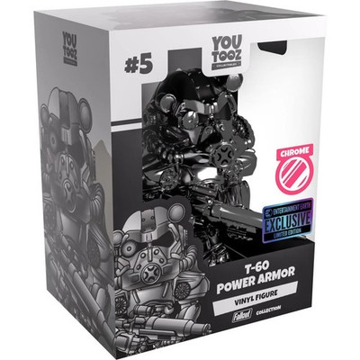 Youtooz: Fallout Game Collection - T-60 Power Armor Chrome Vinyl Figure #5 EE