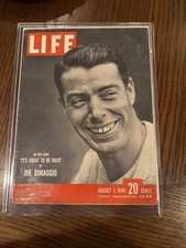 Life Magazine August 1 1949 - Joe DiMaggio, Jackie Robinson - Hard Cover!!!!