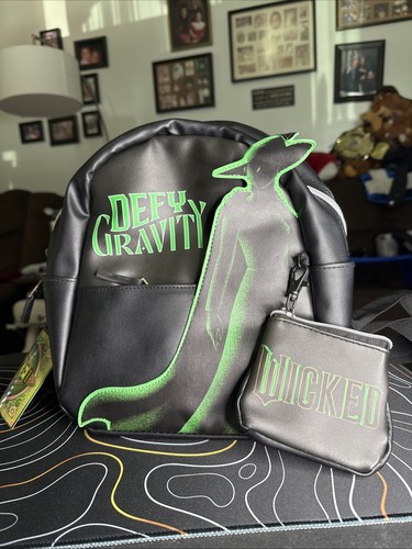 Defy Gravity Wicked The Movie 2024, Faux Leather Mini Backpack NWT Elphaba - Picture 1 of 4