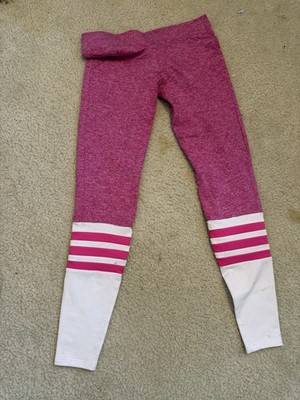 Bombshell Sportswear Pink White Thigh High Leggings Small Gym Training Active