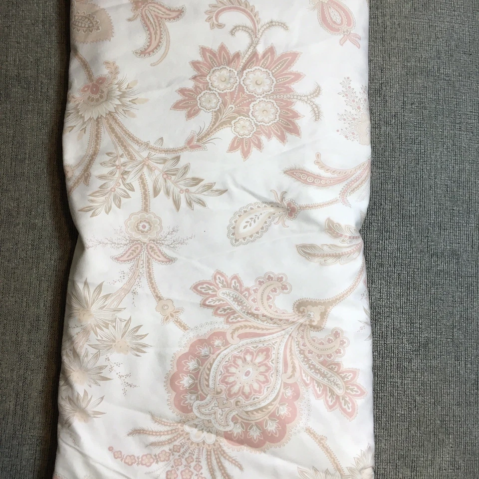 Garnet Hill Duvet Queen/Double 2 Pillowcases Egyptian Cotton Soft Pale Pink - Image 3 of 4