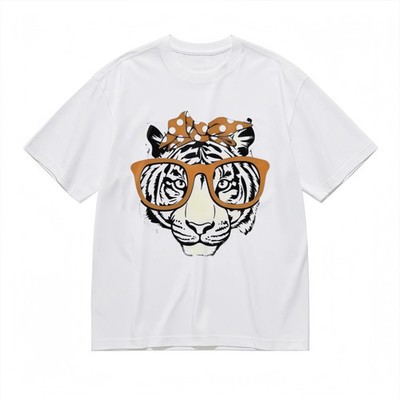 Women's Trend Slight Stretch Classic T-Shirt Animal Eye Graphic Printed Tee