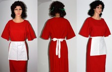 Simon Jersey mundur sprzątania - sukienka zamykająca plecy + fartuch do serwowania Hotel Spa