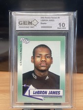 2002 Rookie Review #6 LeBron James Rookie Card. rookie card picture