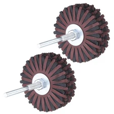 2pcs Abrasive Cloth Flap Wheel Sanding Star 1/4-Inch Shank 240 Grit