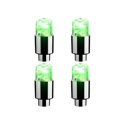 4PCS Car Auto Wheel Tire Tyre Air Valve Stem LED Light Caps Cover Accessories US