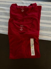 SONOMA Women's Cherry Red Long Sleeve V-Neck Tops Sizes Medium, Large ~ NWT