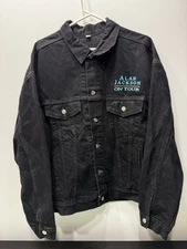Vintage Country Music Jacket Alan Jackson On Tour Black Denim Mens XL
