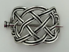 Celtic Hair Stick  KNOT Antiqued Silver Tone Pin Accessory Clip NEW 3 Inch