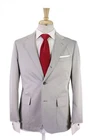 J Press Light Gray Cotton Patch Pocket 3/2 Roll Lapel Suit 38S