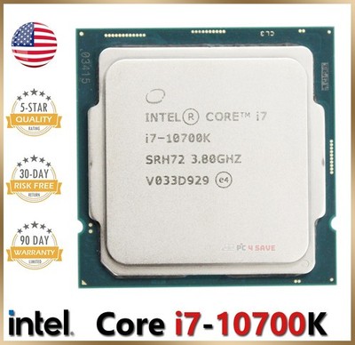 Intel Core i7-10700K 2.9GHz 8-Core 16MB LGA1200 Desktop CPU Processor SRH72 125W