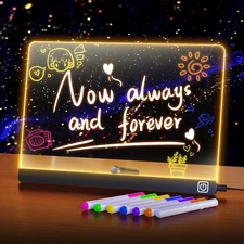 cosmody lumiboard led Drawing Board Message Board with Lights for led Note Bo...