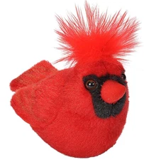 Wild Republic Audubon Northern Red Cardinal Plush With Tag Realistic Sounds NEW!