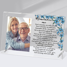 Memorial Picture Frame Sympathy Gifts for Loss of Loved One Passed Away Flower
