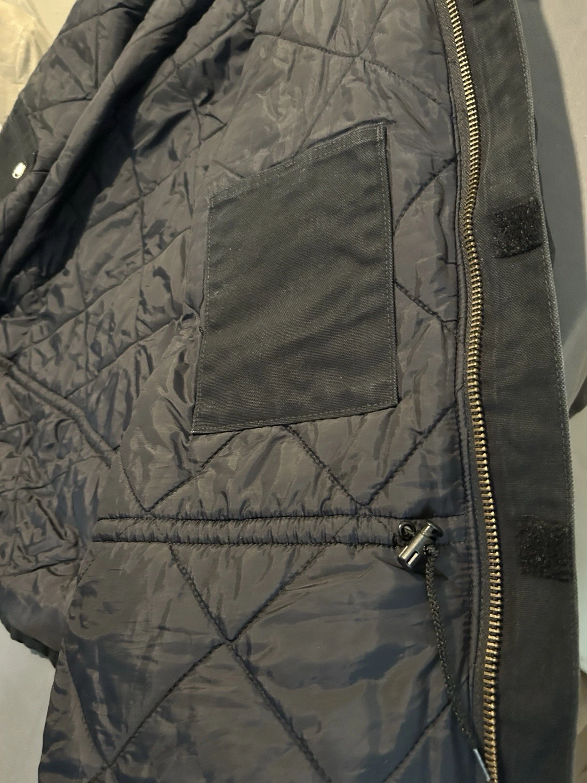 Carhartt Jacket Mens 54 Tall Black C03 Traditional Coat Duck Canvas Distressed image 13