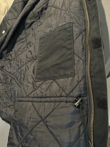 Carhartt Jacket Mens 54 Tall Black C03 Traditional Coat Duck Canvas Distressed image 13