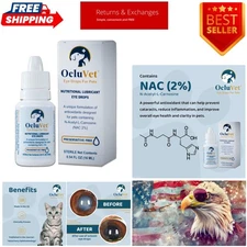 Ocluvet Eye Drops for Dogs - Clinically Proven Antioxidants for Cataracts (16mL)