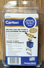 Carlon Adjust-A-Box B121BFBB Adjustable Non-Metallic Floor Box, Brass ~Free Ship