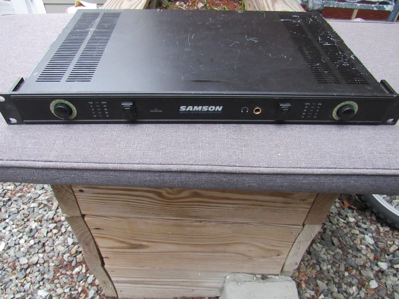 Samson Servo 120a Power Amplifier - 60W 1U Rackmount Stereo Amp + power cord