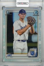 2020 Topps Bowman Draft Asa Lacy Chrome Refractor Royals Card
