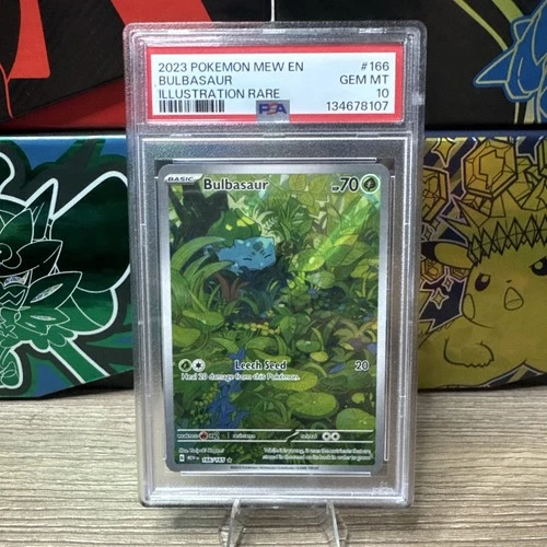 Pokémon Bulbasaur Illustration Rare Holo 166/165 Scarlet & Violet 151 PSA 10