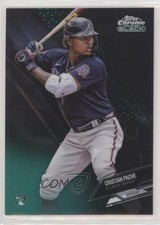 2021 Topps Chrome Black Green Refractor 23/99 Cristian Pache #40 v6p