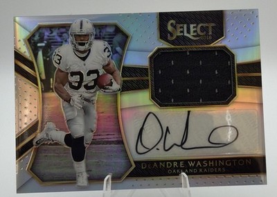2016 Select - Rookie Materials Rainbow Holo Prizm DeAndre Washington #RM-DW /99