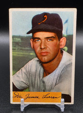 1954 Bowman Baseball Rookie Card Don Larsen #101 Baltimore Orioles. rookie card picture