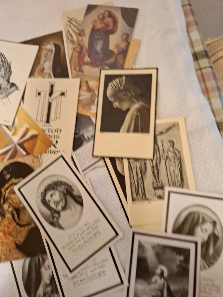 Konvolut alter Totenzettel 50er bis 70er Jahre - Bild 3 von 4