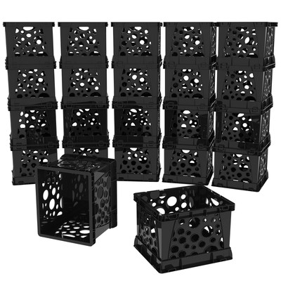 Micro Crate, 6.75'' x 5.8'' x 4.8'', Black, 18-Pack (63101A18C)