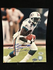 CHRIS CHAMBERS MIAMI DOLPHINS SIGNED 8X10 PHOTO PSA COA