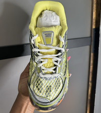 Bottega Veneta Yellow/Silver Low Top Lace-Up ...