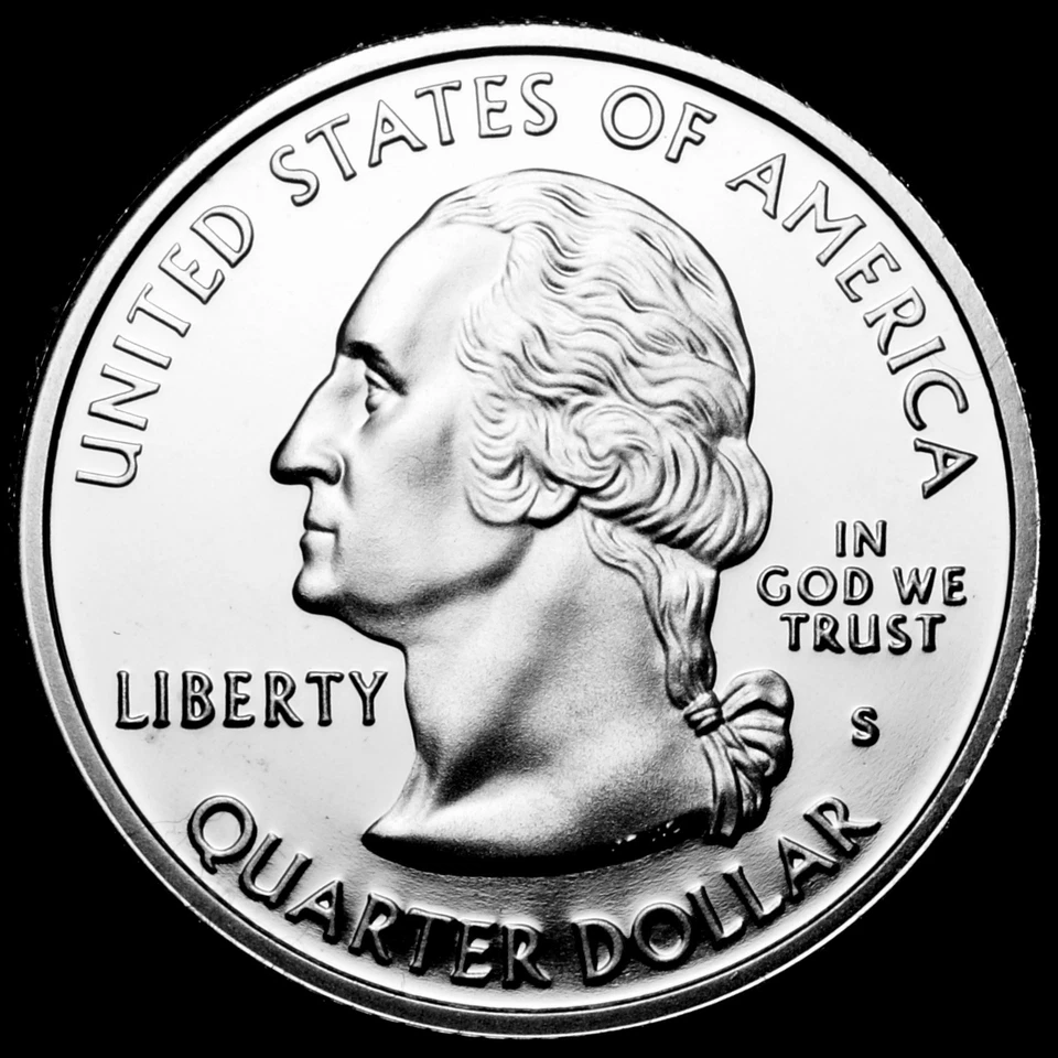 2003 S Alabama Mint Silver Proof Statehood Washington Quarter from US Proof Set  - Image 2 of 2