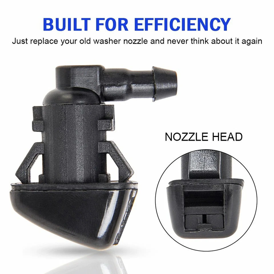 For 2011-2016 Ford F250 F350 F450 F550 Super Duty Windshield Washer Jet Nozzles - Image 2 of 4