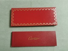 Cartier Kit Vintage En Cuir Rouge Avec Livret De Garantie Vide Pour Stylo 1996