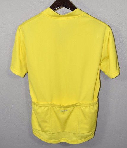 cannondale cycling jersey womens medium yellow short sleeve