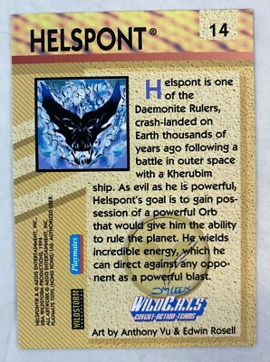CHEAP PROMO CARD: WILD CATS ANIMATED Wildstorm 1994 Playmates #14