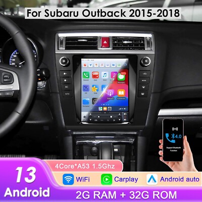 9.7'' For Subaru Legacy Outback 2015-18 Apple Carplay Android Car Stereo WiFi GPS