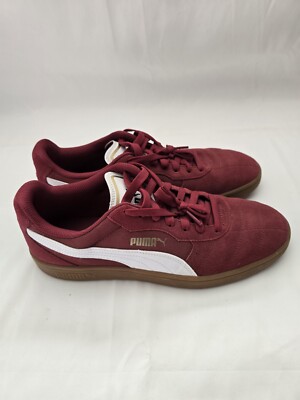 Puma Men's Astro Kick Sneakers  Cordovan Puma White Maroon Size 10 Men 369115-05