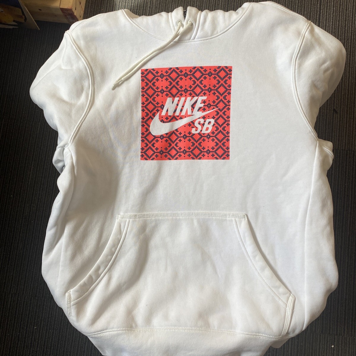 Nike SB Nomad HBR Hoodie Tundra Cream Off White Mens Size M Rare