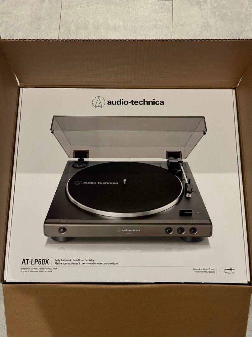 Audio-Technica AT-LP60X-DGM Automatic Turntable dark gunmetal NEW Japan Audio-Technica AT-LP60X-DGM Automatic Turntable dark gunmetal NEW Japan