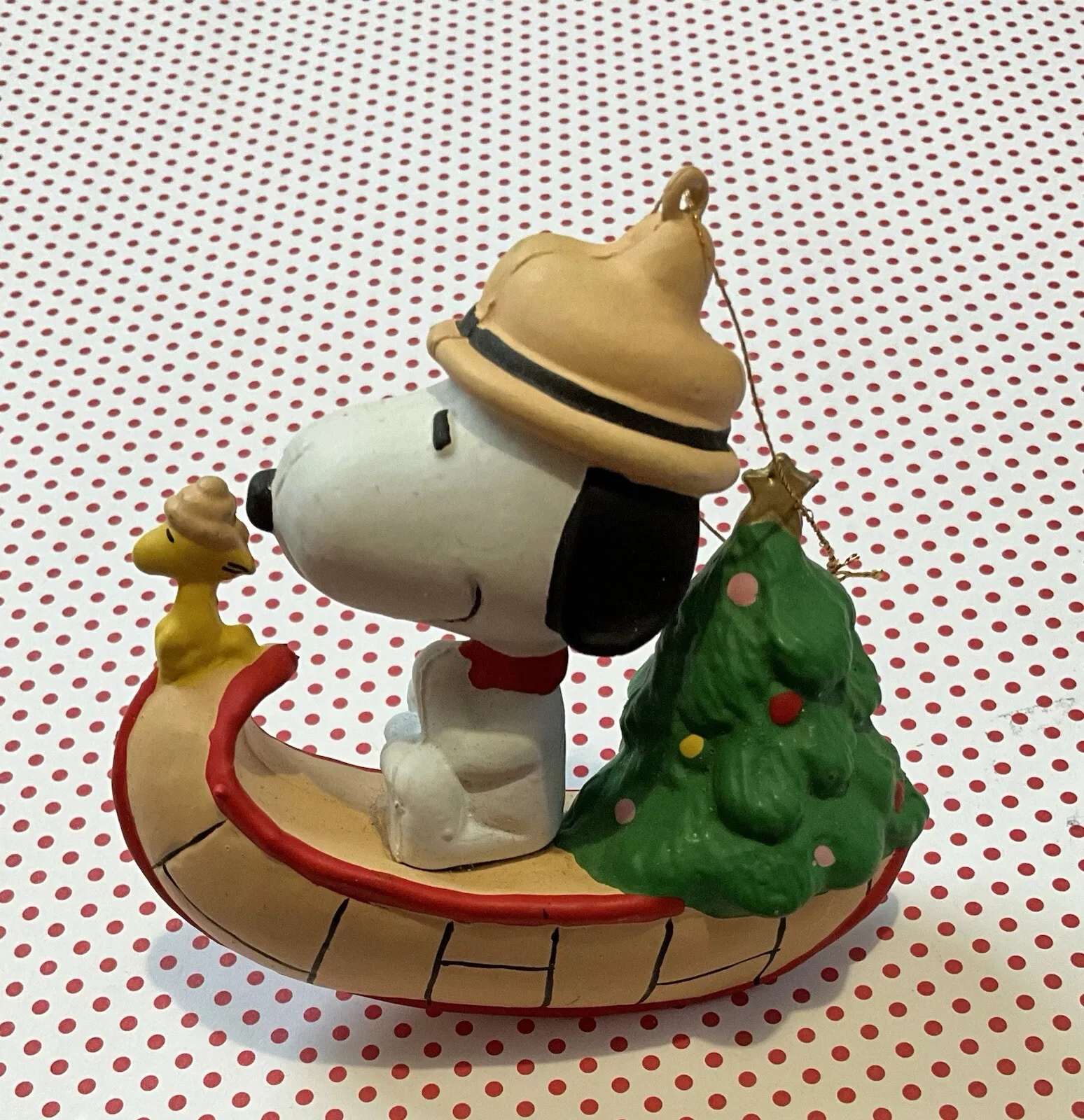 Snoopy Christmas Decoration Canoe