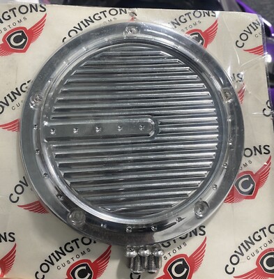 Covingtons Customs Chrome Dimpled Derby Cover for 2016-2017 Harley Touring