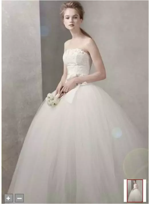 Vera Wang Classic Wedding Dress Tulle Ball Gown Skirt Size 2 Veil