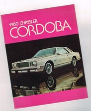 1980 CHRYSLER CANADA CORDOBA Brochure / Pamphlet: CROWN,Cabriolet,