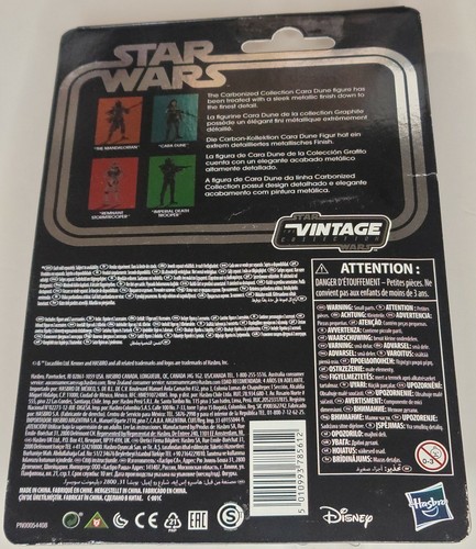Star Wars Vintage Collection CARA DUNE Carbonized 3.75" CREASED Cardback F1422 1 - Picture 4 of 7