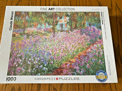 Eurographics Fine Art Monet's Garden Claude Monet 1000 Pc Jigsaw Puzzle SEALED