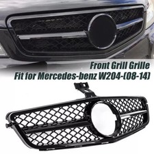Parrilla de parachoques delantero negra para MercedesBenz W204 20072014 C250 C300 C350