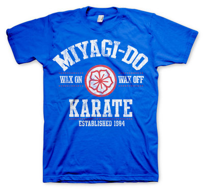 Mister Miyagi Do 1984 Karate Kid Dojo 80s Retro Männer Men T-Shirt Blue Blau